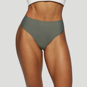 Jiv High Rise Thong Moss