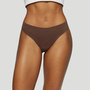 Jiv Mid Rise Thong Coffee