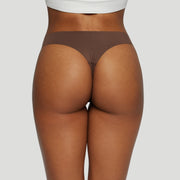 Jiv Mid Rise Thong Coffee