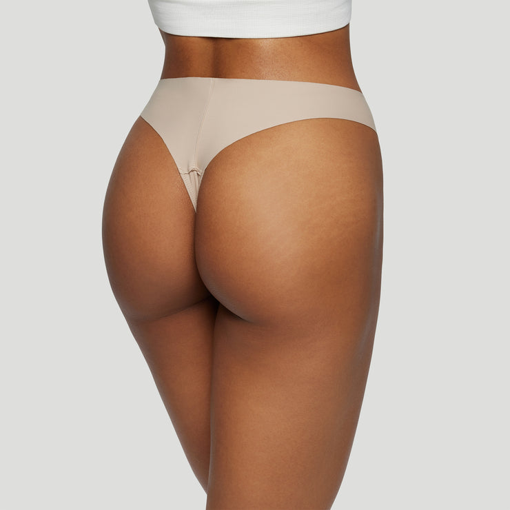 Jiv Mid Rise Thong Sand