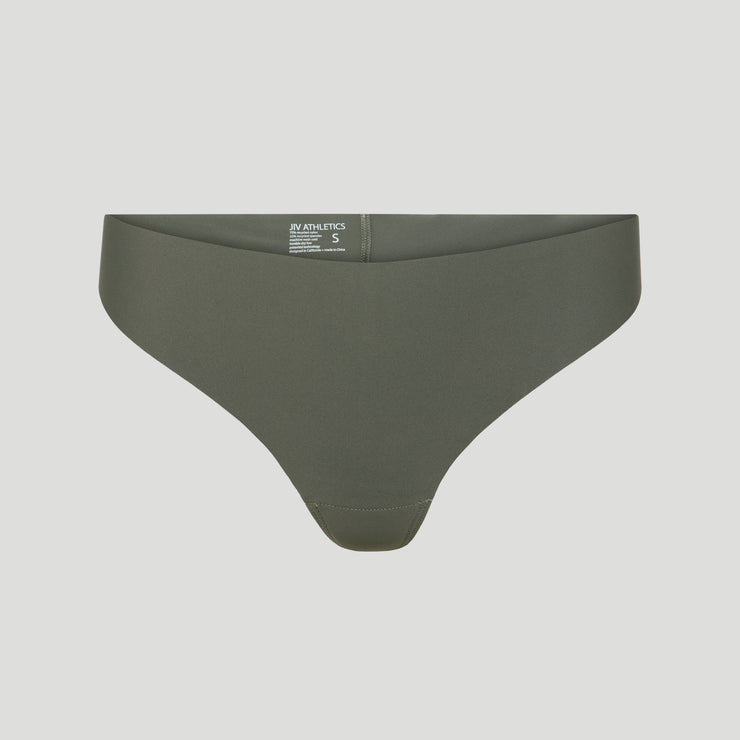 Jiv Mid Rise Thong Moss