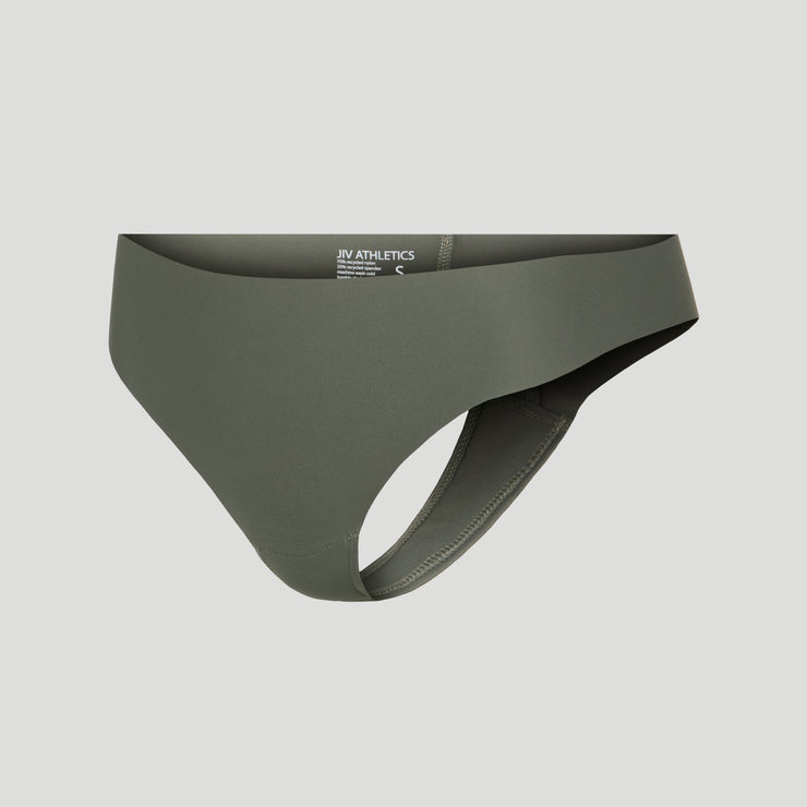 Jiv Mid Rise Thong Moss